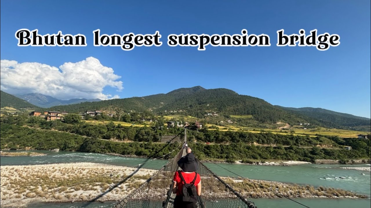 Bhutans longest suspicion bridge @ Brokpa Bhutan 