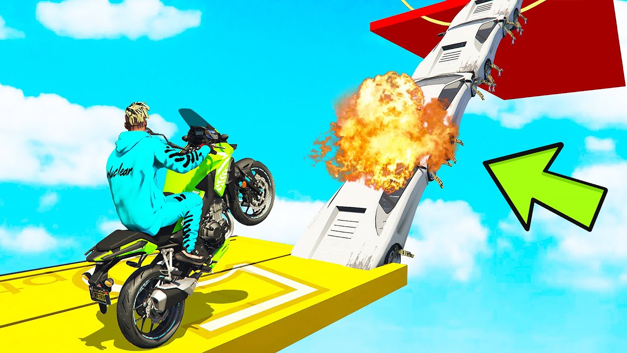 GTA 5: DODGE THE EXPLODING LAMBORGHINI CHALLENGE with CHOP & BOB