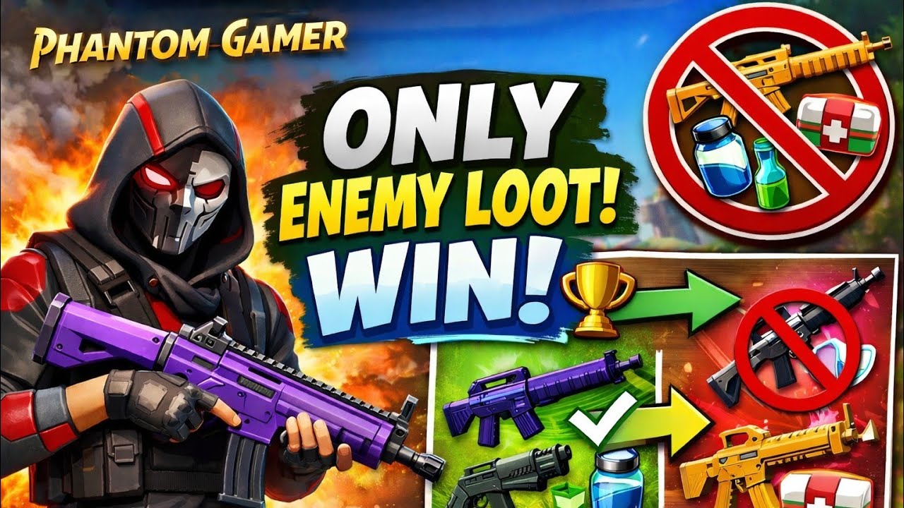 Can you win a Battle Royale only using weapons you’ve seen other players using? 👀🔥