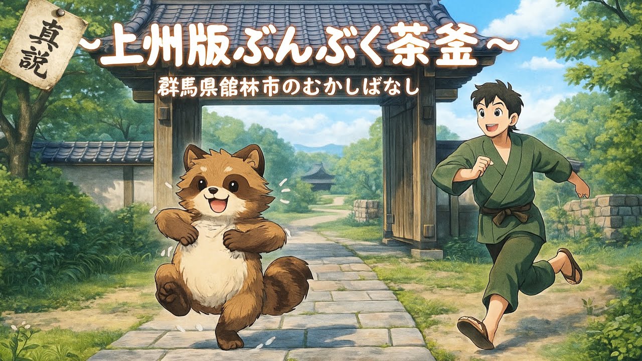 【日本昔話】「真説」上州版ぶんぶく茶釜～群馬県館林市の昔話～【朗読】