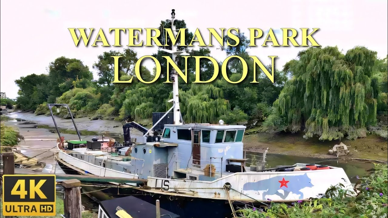 London walking tour at Brentford Hounslow Watermans Park | 4K
