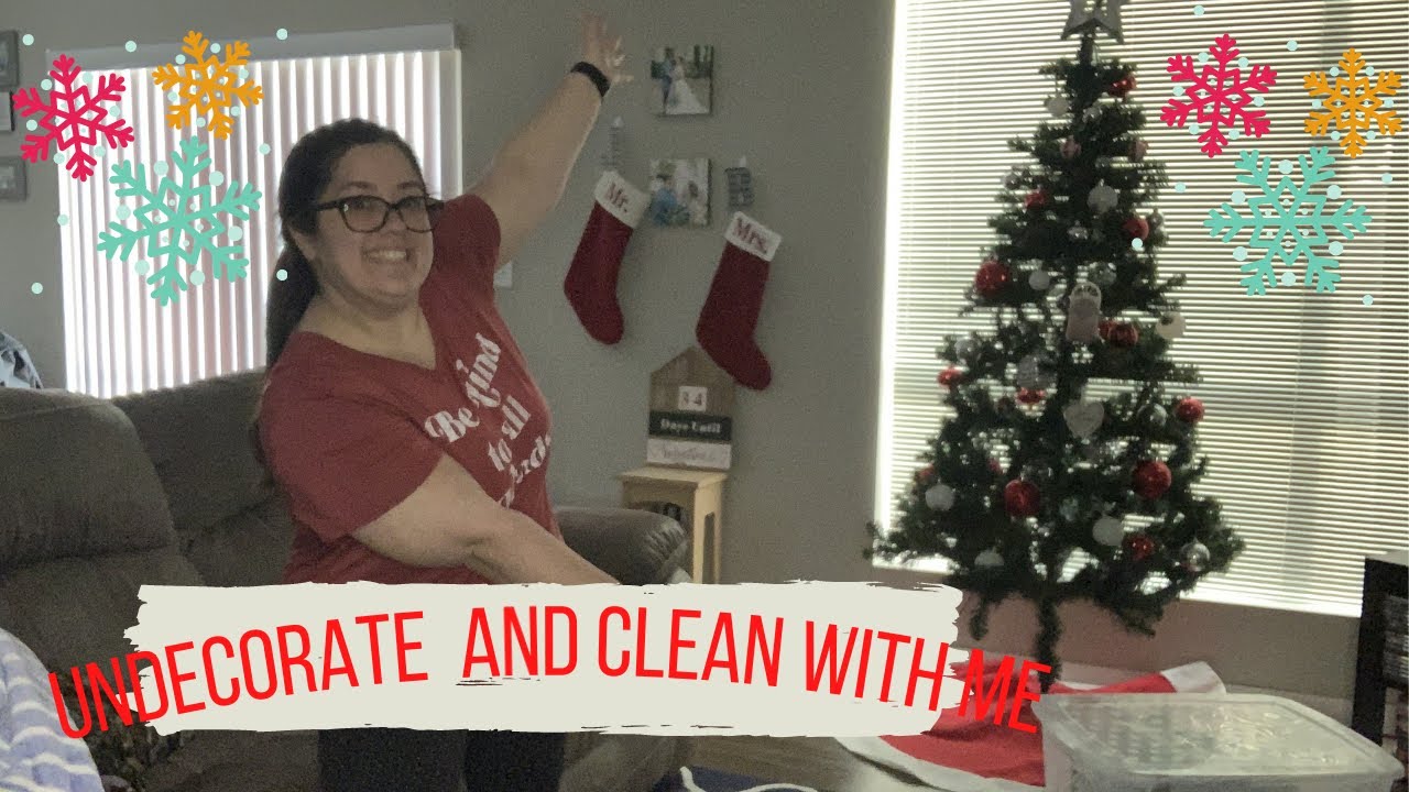 Undecorate and clean with me Vlog #cleanwithme #christmas2020 #BriannaWeiler