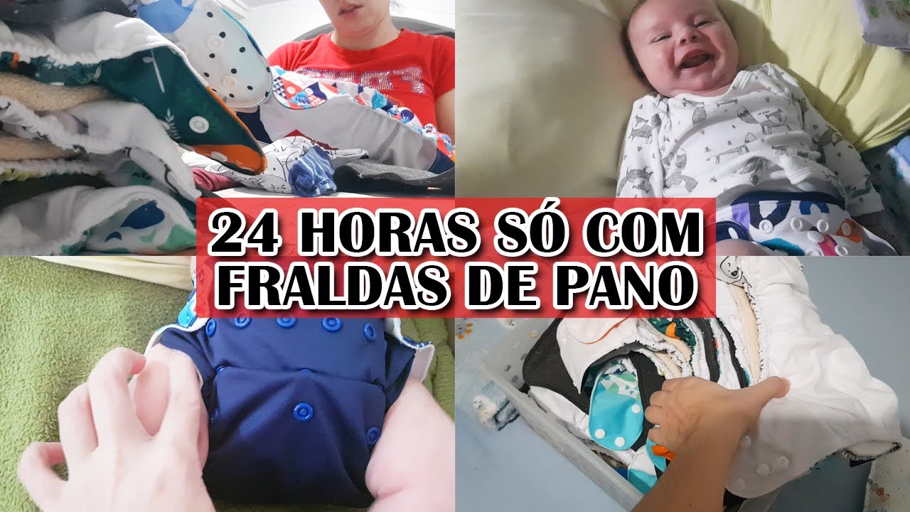 UM DIA INTEIRO USANDO SÓ FRALDAS ECOLÓGICAS || VLOG