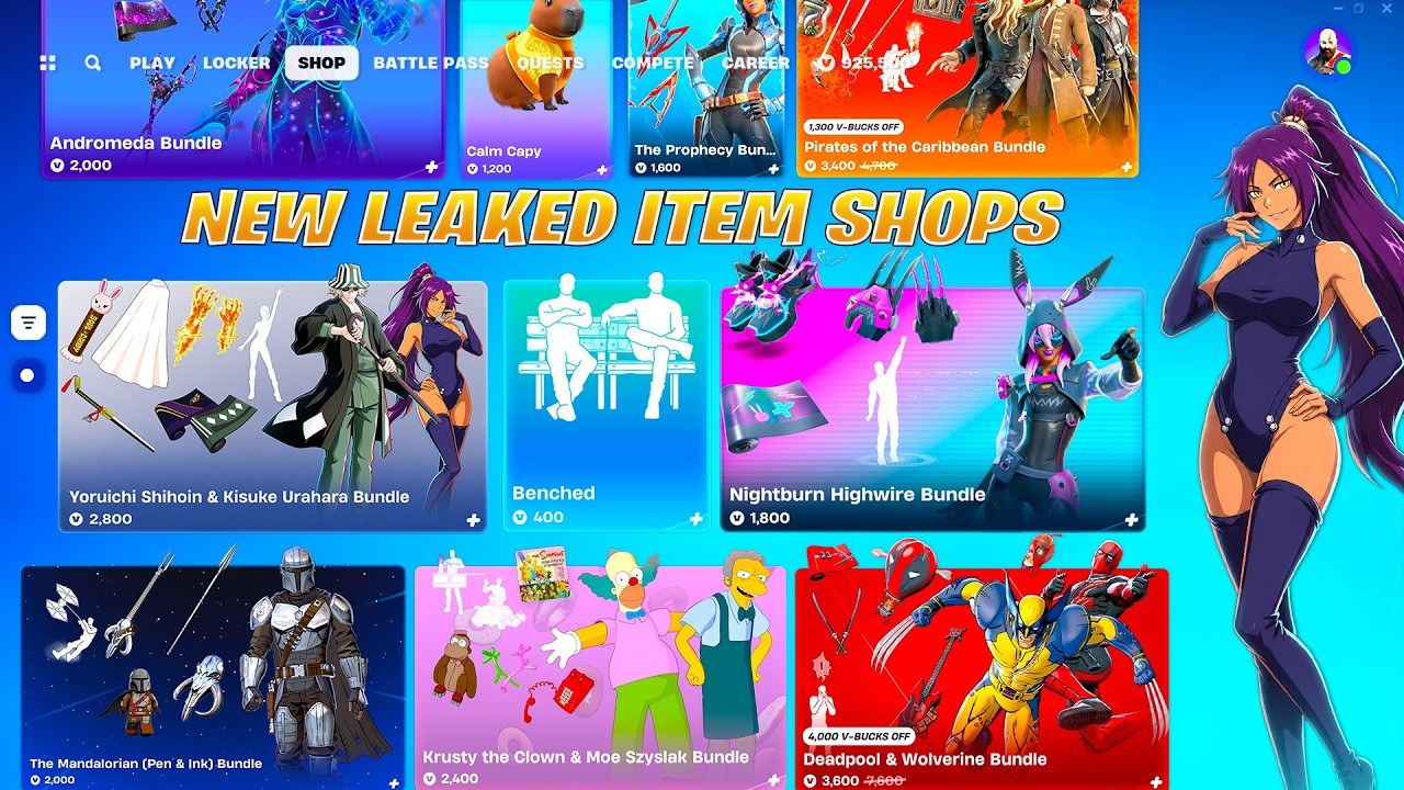 ALL NEW LEAKED UPDATED & RETURNING SHOPS (Bleach, Addison Rae, Marvel Packs, Collabs) Fortnite