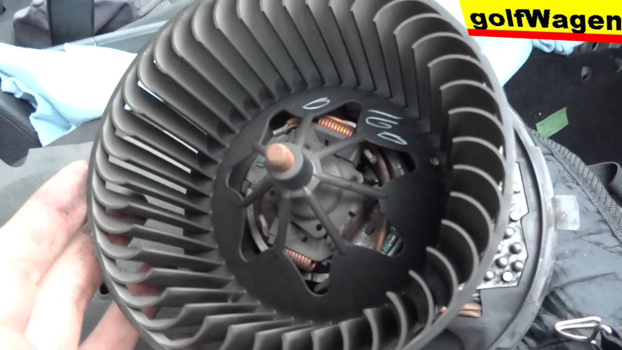 VW Golf 5, How to replace AC air blower motor on VW Golf 5 Jetta 3