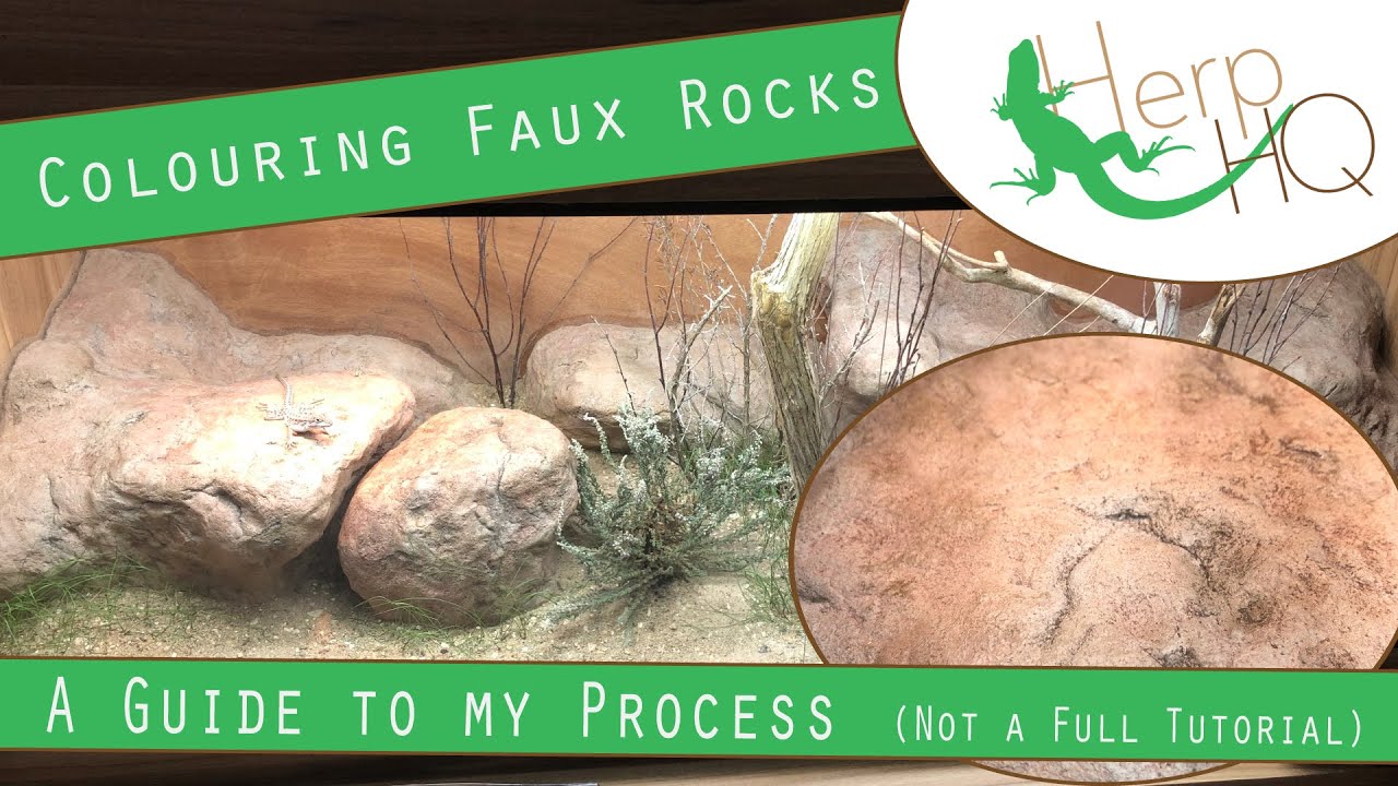 How to colour realistic fake rocks for vivarium's