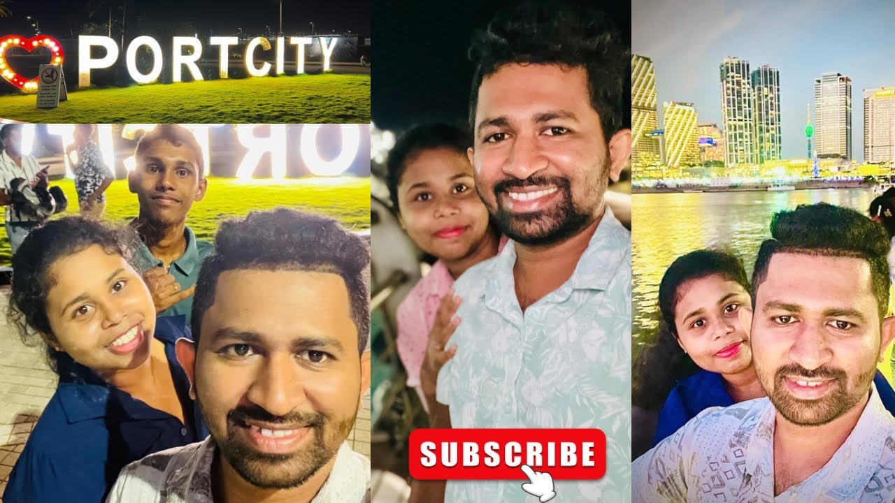 Colombo port city beach පෝර්ට් සිට්‍ වටේ රවුමක් 
