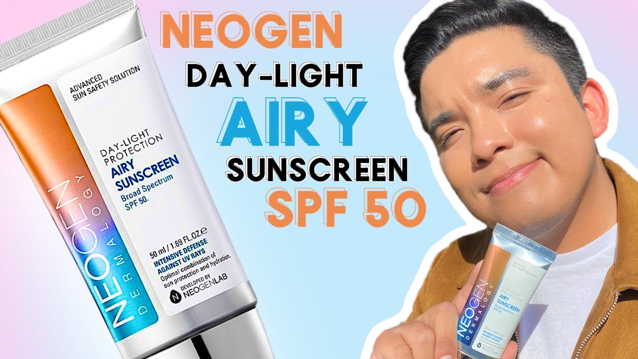 NEW Neogen Day-Light Protection Airy Sunscreen SPF 50 Review + Wear Test