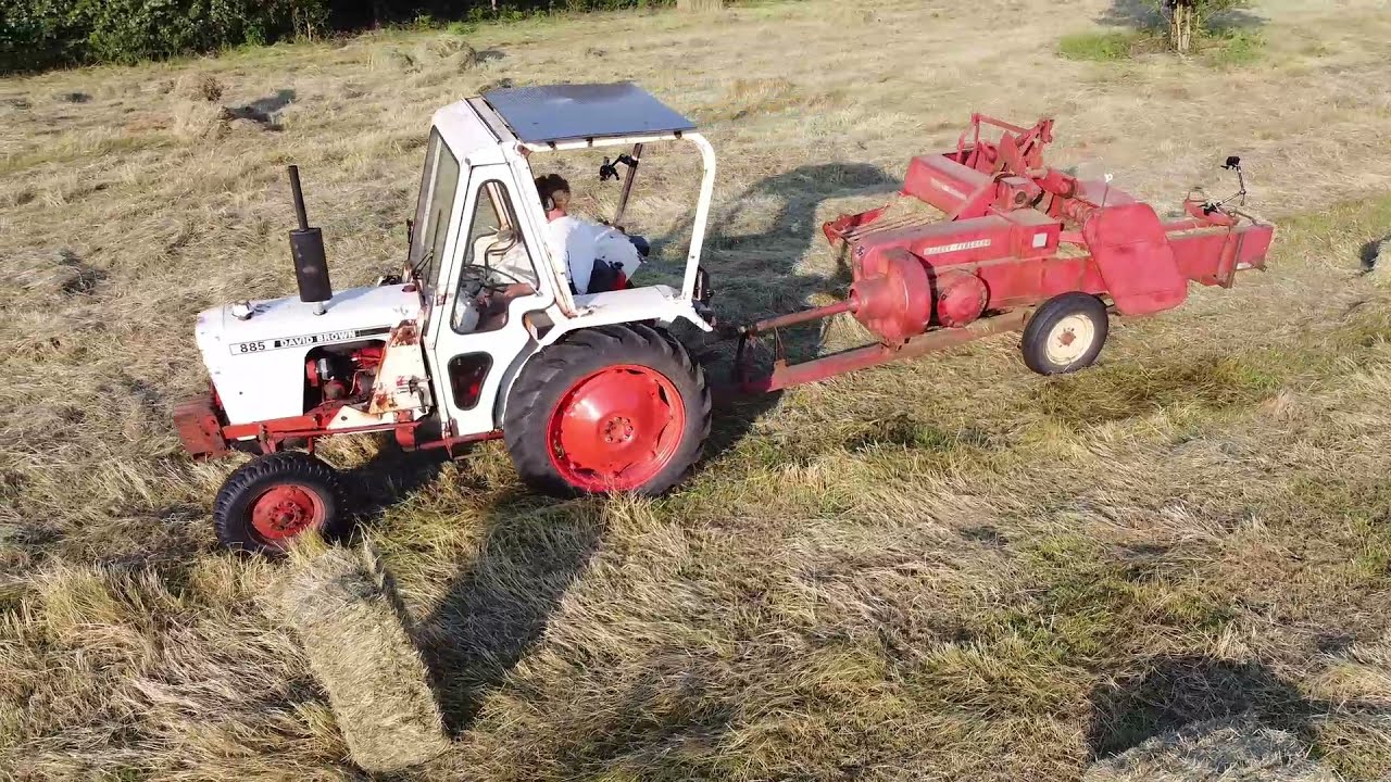 David Brown 885 Making Hay