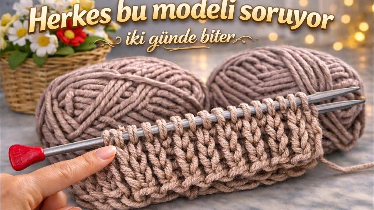 👉 ВСЕ ИЩУТ ЭТУ ВЫКРОЙКУ! 🧶 Очень простая выкройка для вязания на двух спицах (плед, шаль, жилет)