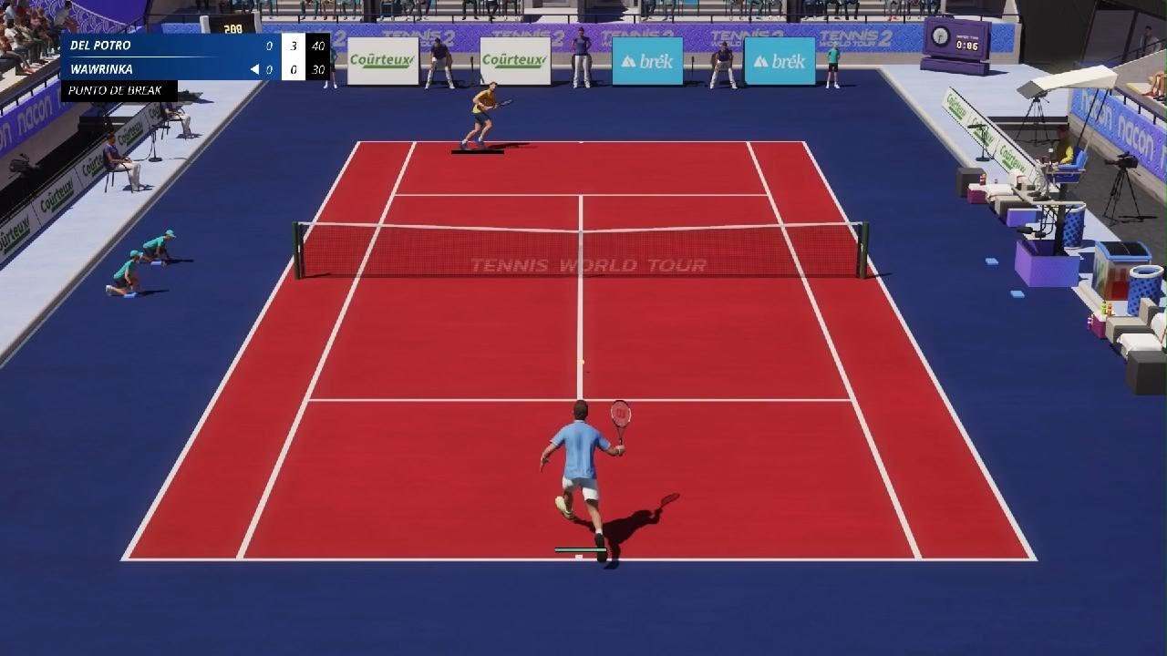 Tennis World Tour 2 - Del Potro vs Wawrinka - Set 1