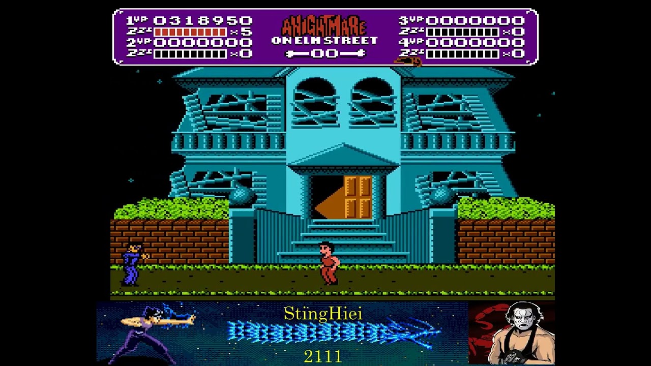 A Nightmare on Elm Street - Pacifist (NES, Walkthrough By StingHiei)