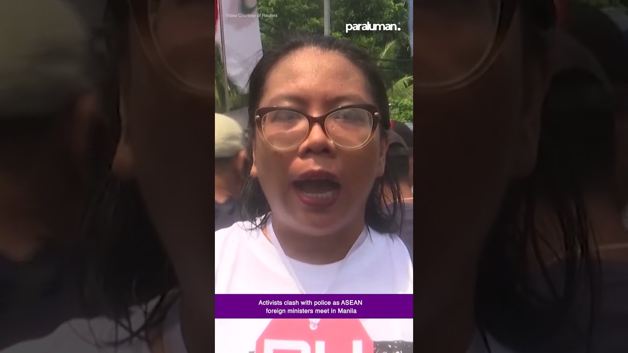 Activists clash with police as ASEAN foreign ministers meet in Manila