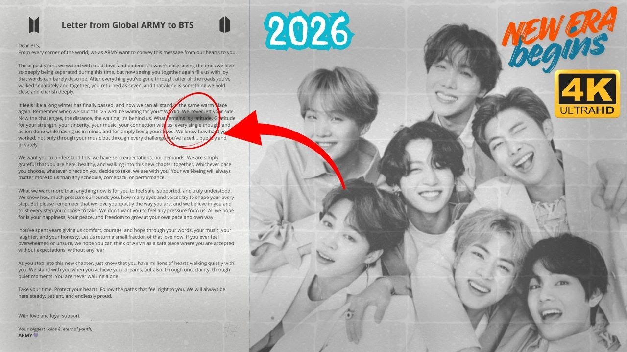 The Army&rsquo;s emotional letter to BTS goes viral. Heartfelt support after military service melts hearts