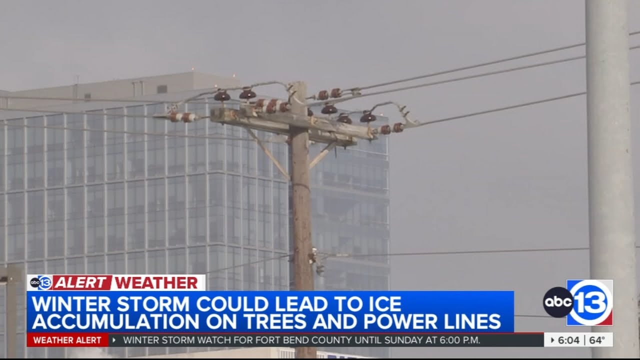 Winter storm could lead to ice accumulation on trees, power lines in counties north of Houston