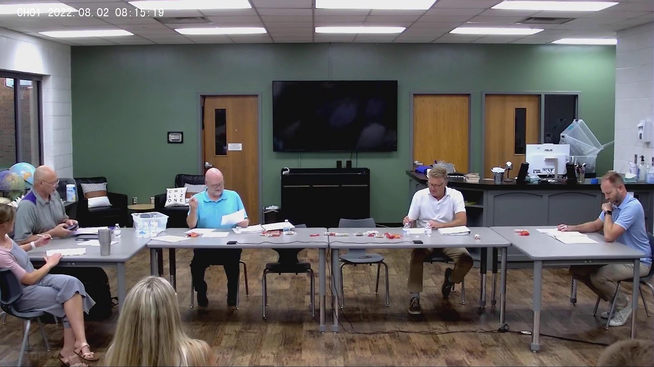 Bethany Public Schools School Board Meeting - 8/1/22