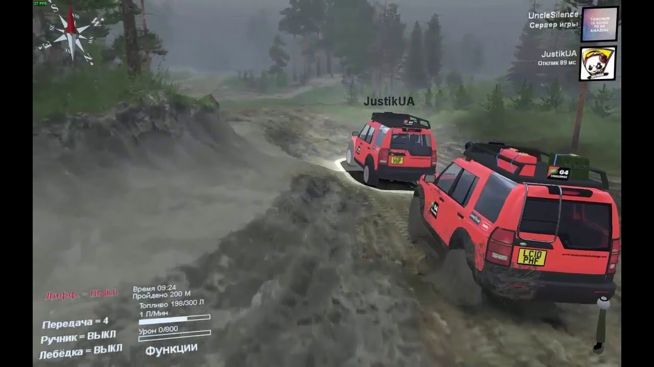 SpinTires #1 Жесткий FAIL :D
