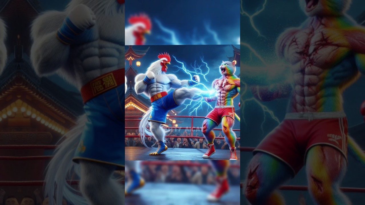 Boxing - Roster 🆚 Cat 😈💔🥇🏆❤️#boxing #catlovers #cat #roster #cuteanimals #animation #storycat #aicat