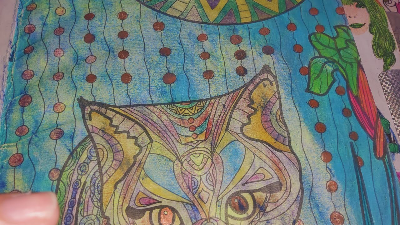 Coloreando en directo! Gatito del monte