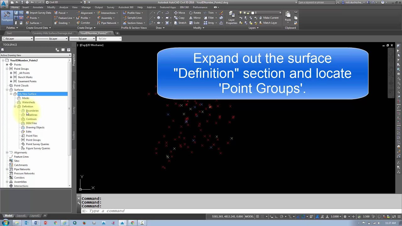 Surfaces - Create a Surface From a Point Group