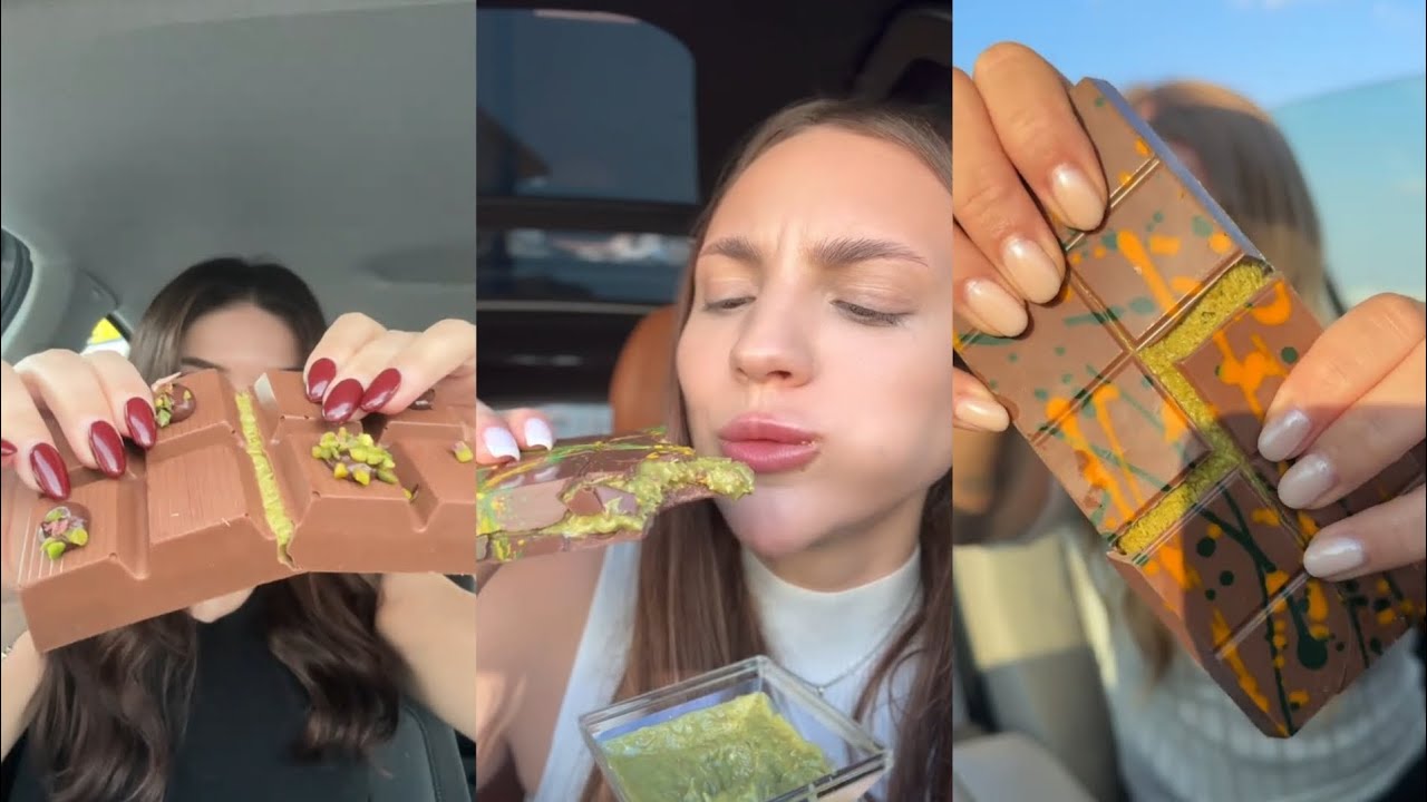 ASMR TIKTOK COMPILATION | DUBAI CHOCOLATE 🍫