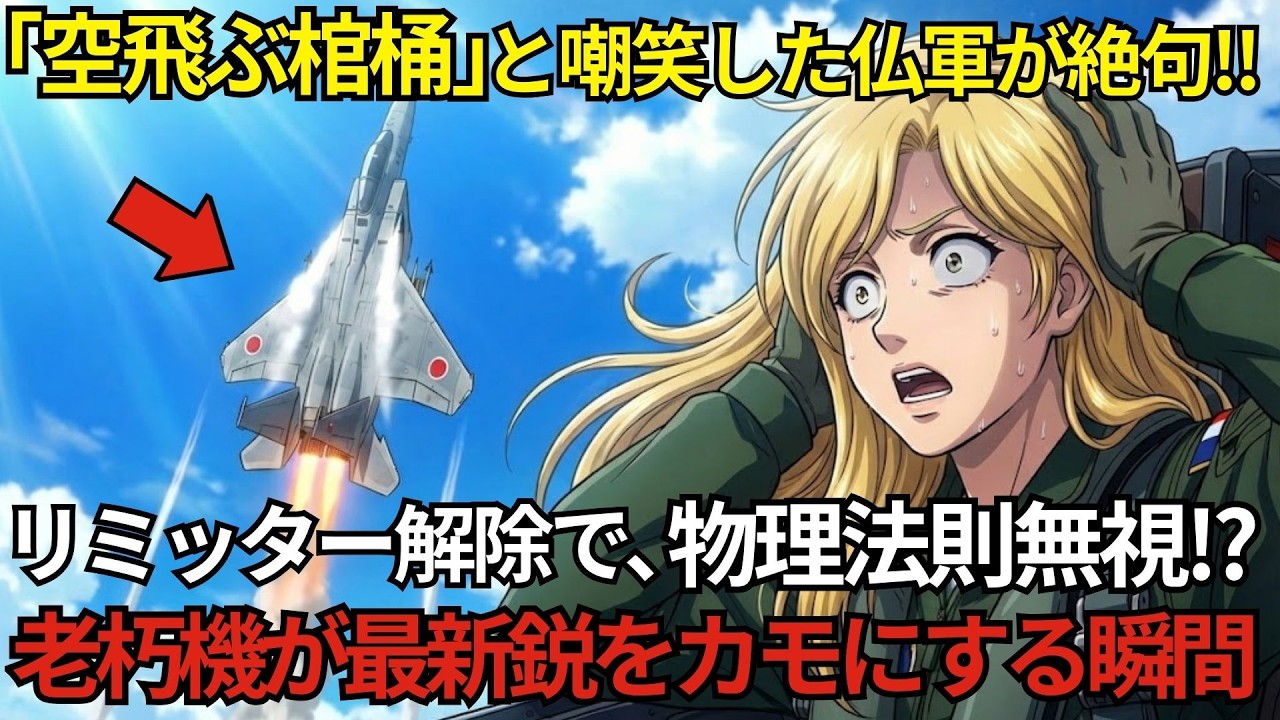 空自を「空飛ぶ棺桶」と舐めた仏軍の末路ｗｗ リミッター解除した老朽機の「ありえない変態機動」に最新鋭部隊が絶句・発狂！【海外の反応】