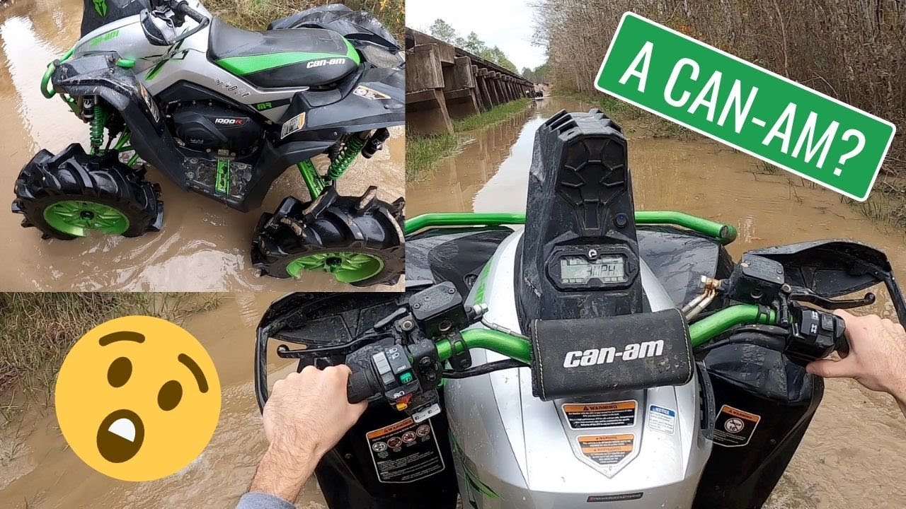 TAKING A MASSIVE CAN-AM IN DEEP WATER!