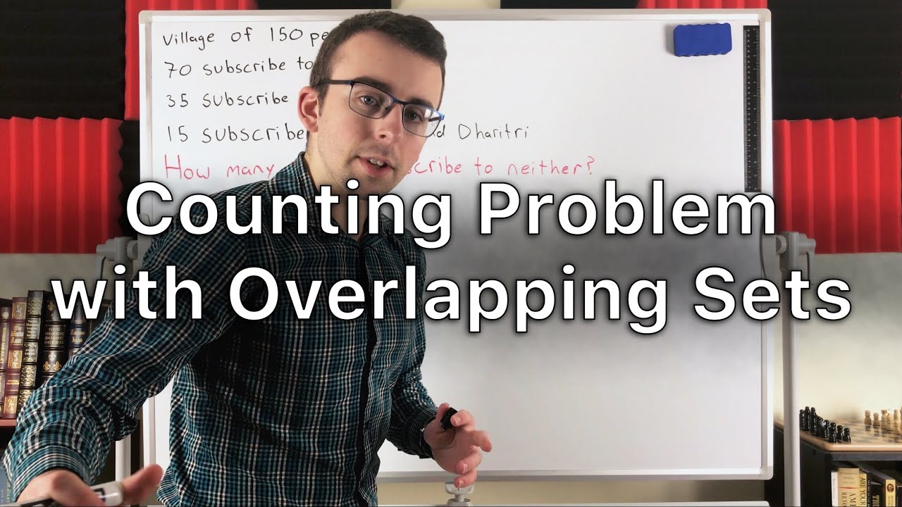 Counting Problem With Overlapping Sets | Inclusion-Exclusion Principle, Combinatorics