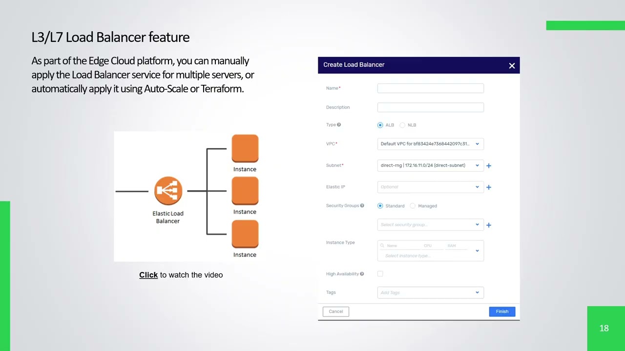 18 | L3-L7 Load Balancers on Zadara Edge Cloud