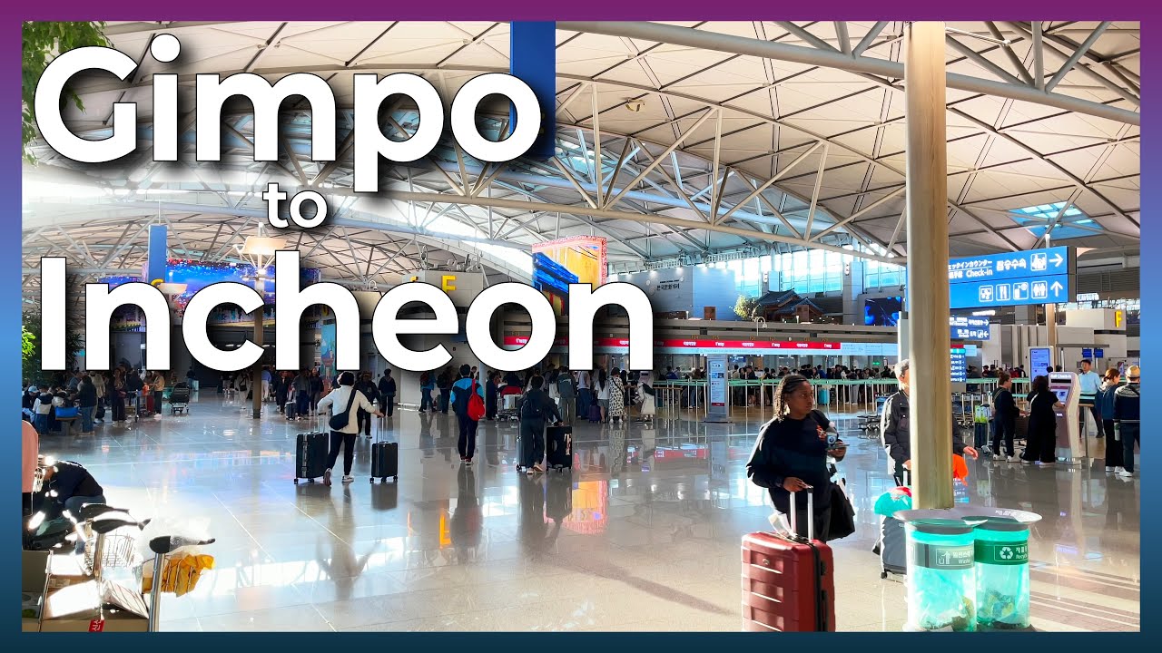 How to go from Gimpo Airport to Incheon Airport (by Train🚊 vs Bus🚍)