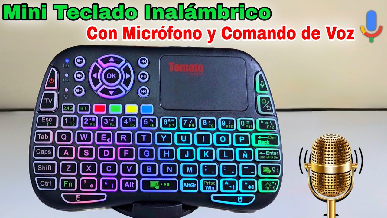 Mini Teclado inalambrico Con ASISTENTE DE VOZ Para SMART TV, PC Y MÁS ¡TODO LO QUE DEBES SABER!