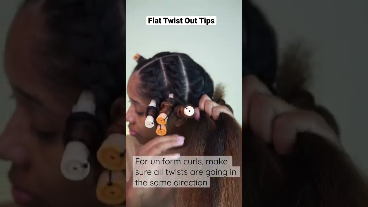 Flat Twist Tips On Stretched Natural Hair