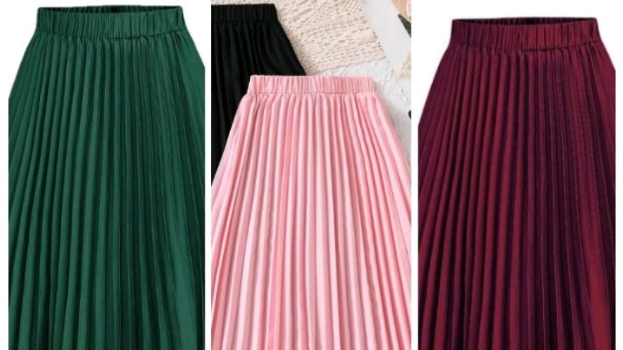 how to make a pleated skirt with sunray fabric