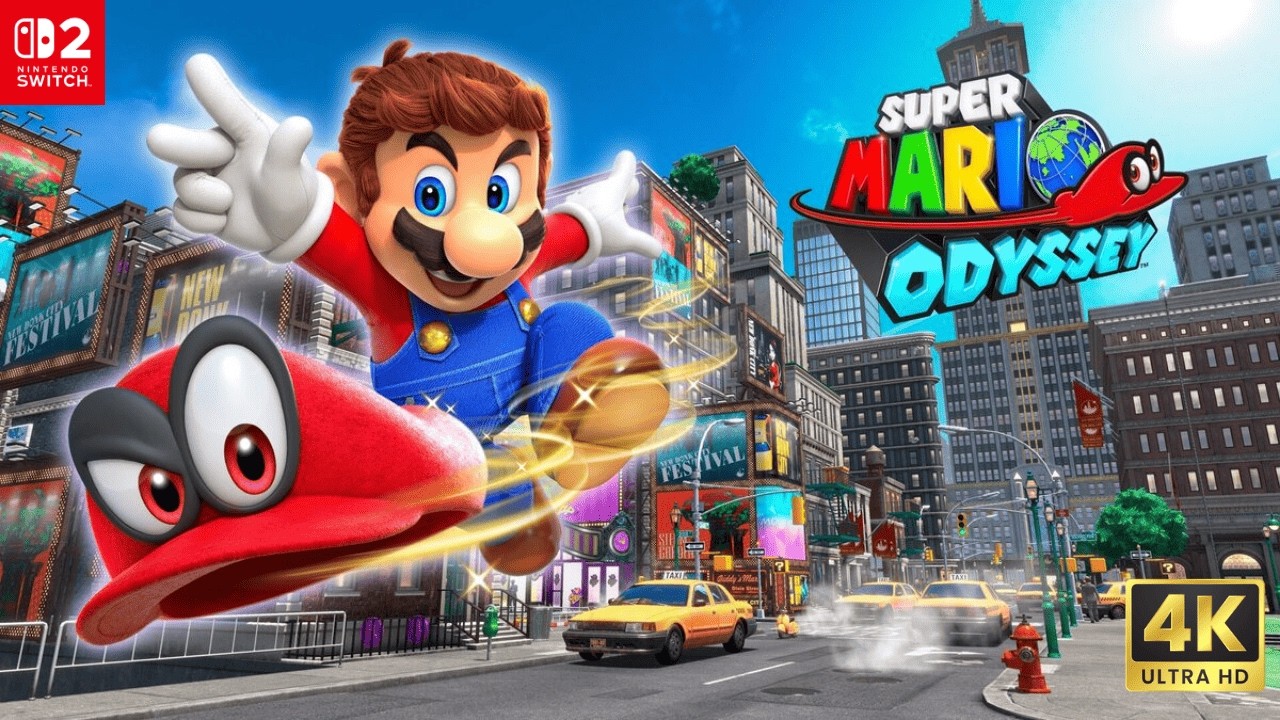 Super Mario Odyssey: Gameplay de Inicio no Nintendo Switch 2 em 4K