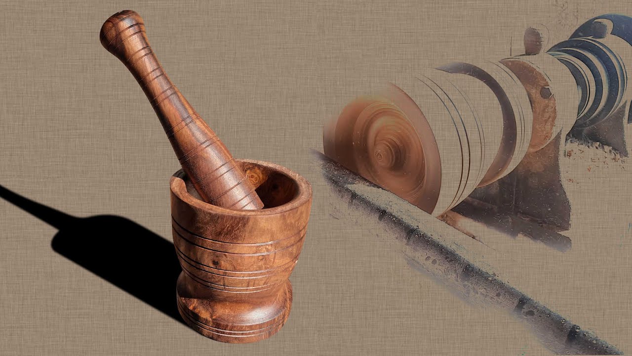 Build a Wooden Mortar and Pestle for Home Use