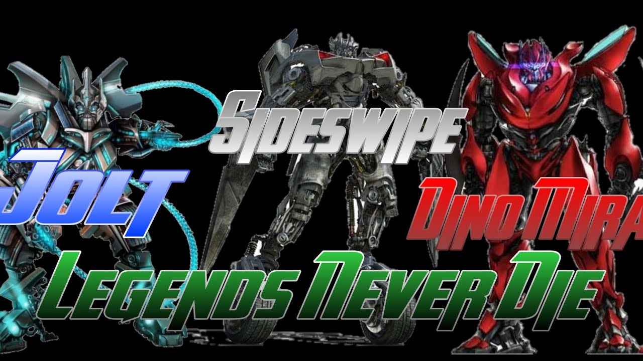 Legends Never Die (TFMV) Dino Mirage - Sideswipe - Jolt - #Sidewipe #Mirage #Bayverse #Jolt