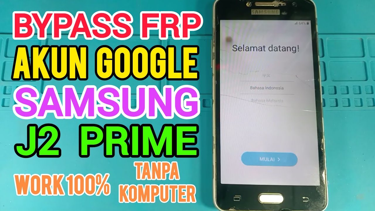 MASIH WORK 100%...!!! Cara Bypass Akun Google Samsung J2 Prime Tanpa Komputer