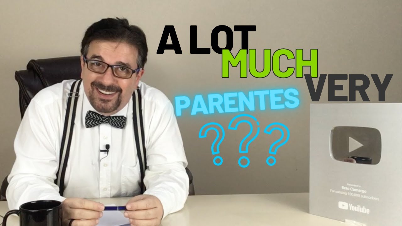 A LOT, MUCH e VERY são parentes?  |  Dica de Inglês do Tio Beto
