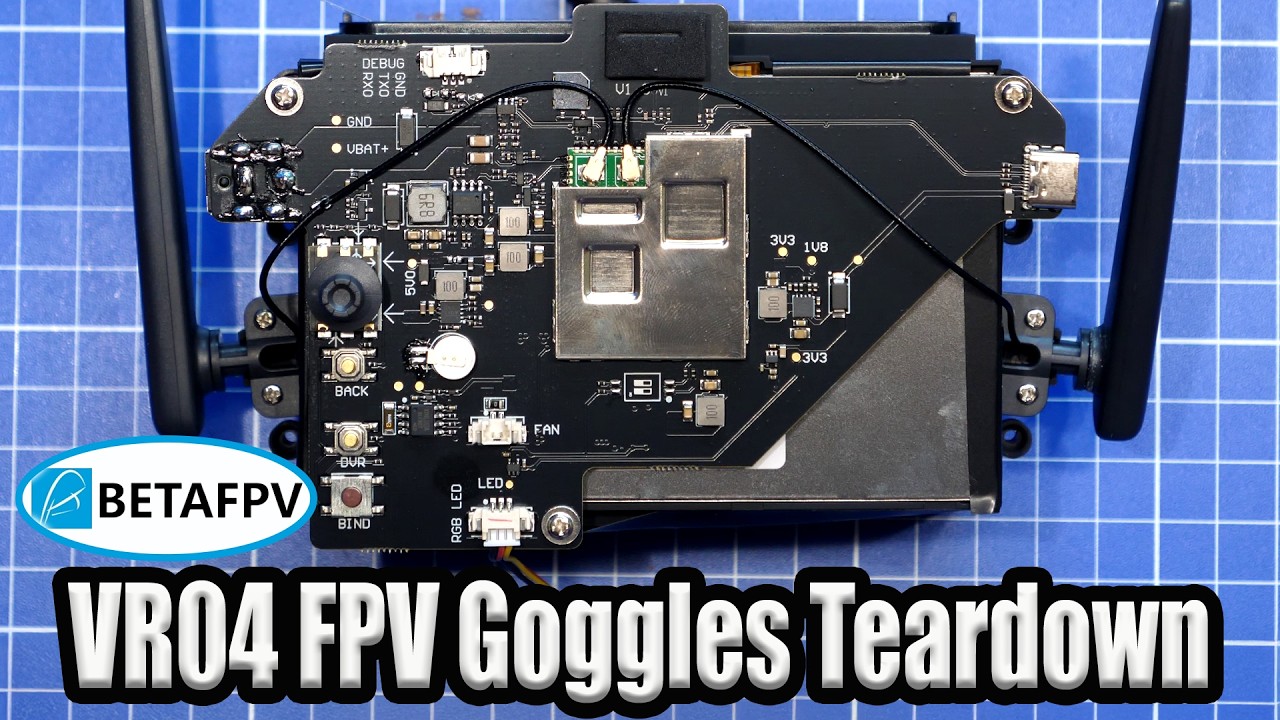 BetaFPV VR04 ArtLynk Digital FPV Goggles Teardown