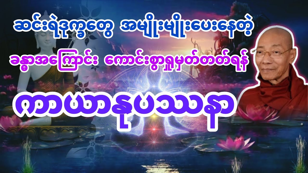 ကာယာနုပဿနာ (ခန္ဓာအကြောင်း ရှုမှတ်ခြင်း) ပါချုပ်ဆရာတော်