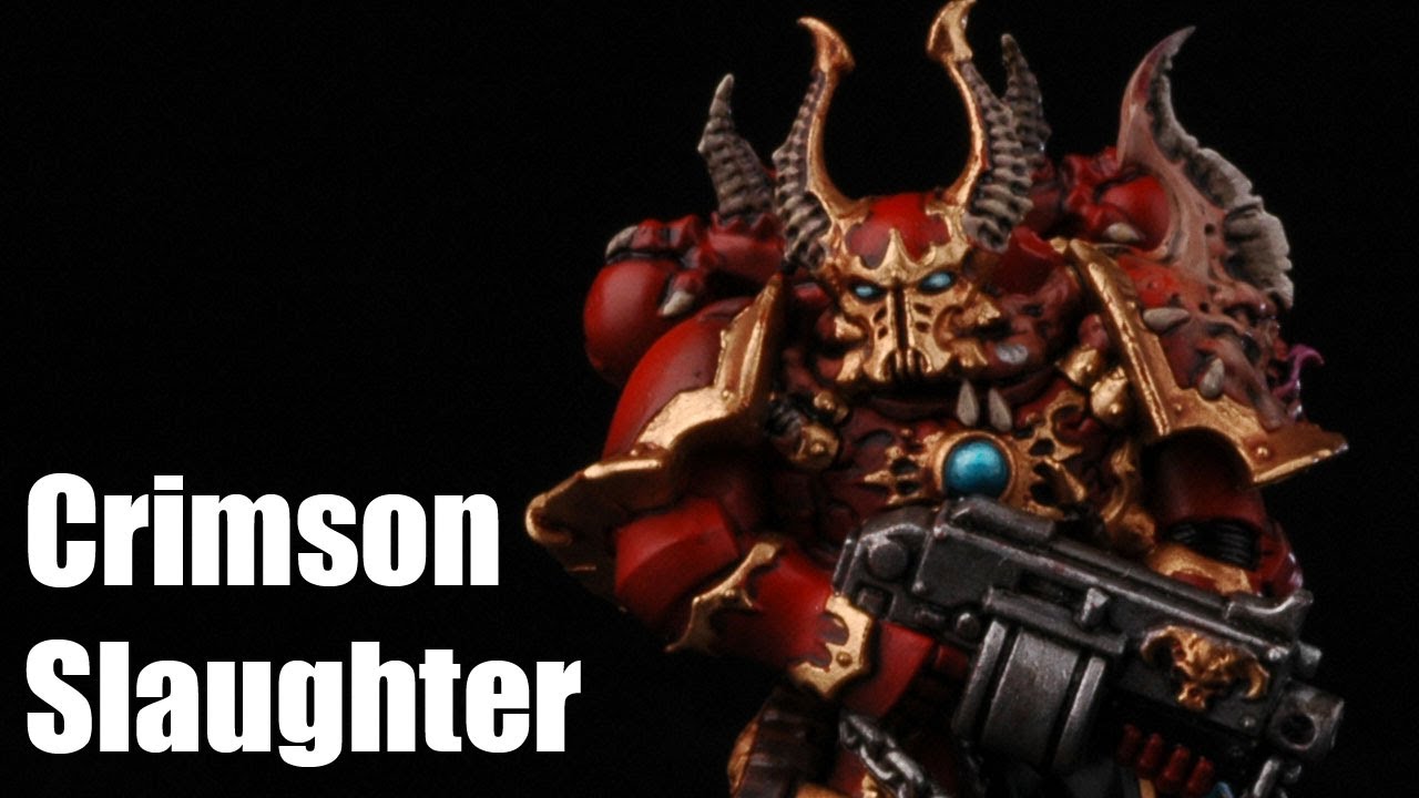 How to paint Chaos Chosen Marines? Dark Vengeance Warhammer 40k Painting Tutorial Crimson Slaughter