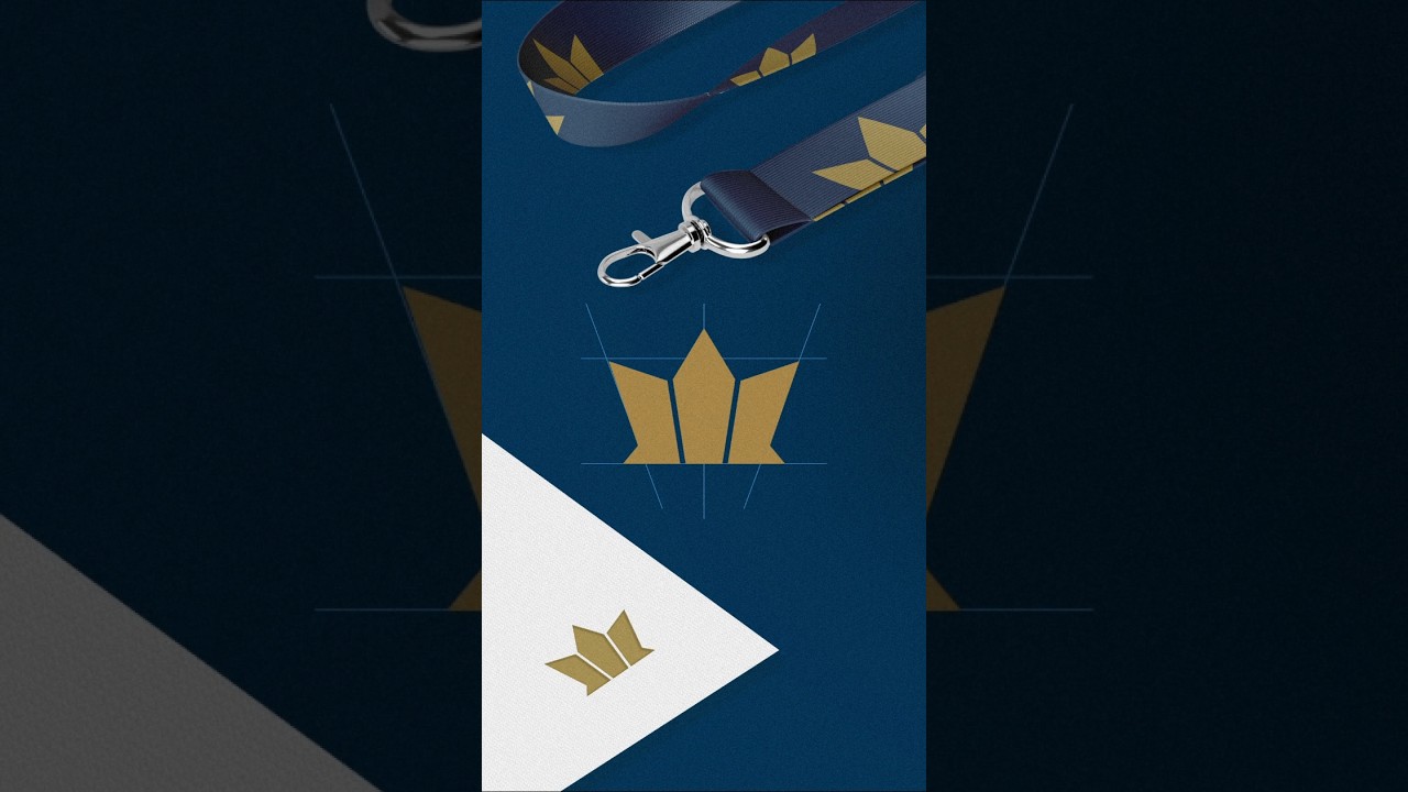 Shapes and sizes for King's Residency logo design process from start to finish