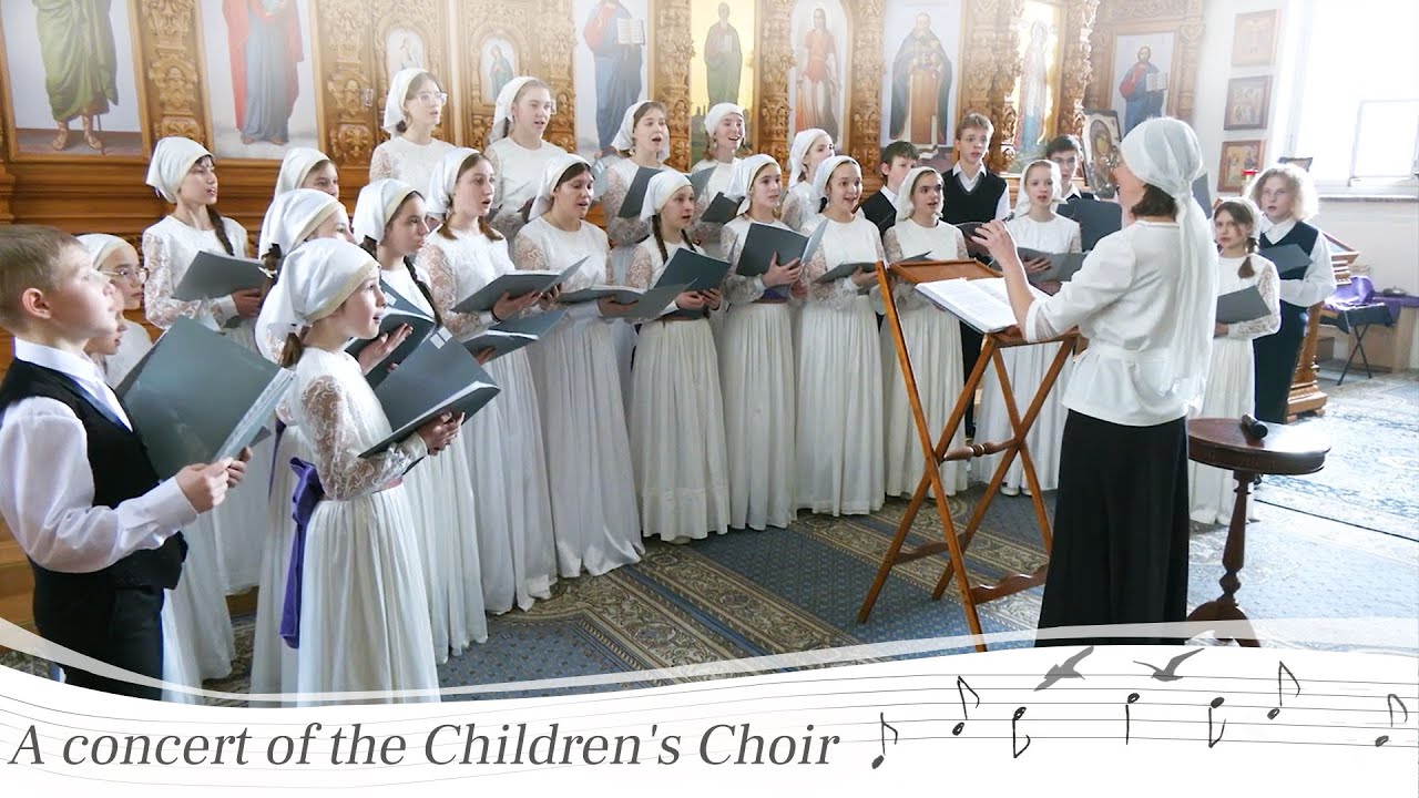 Children's Choir of St. Elisabeth Convent performing in Saint Petersburg