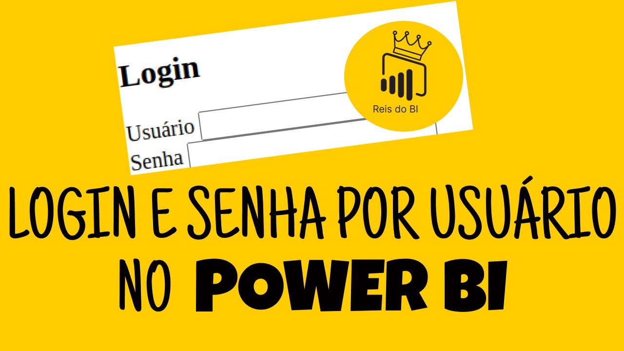 Como colocar senha no seu DASHBOARD do Power BI | Tela de Login