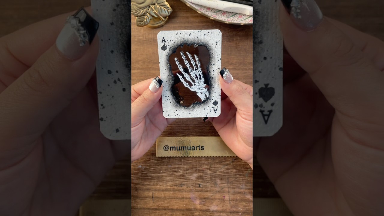 Bone ♠️ ASMR DIY playing card with me 
