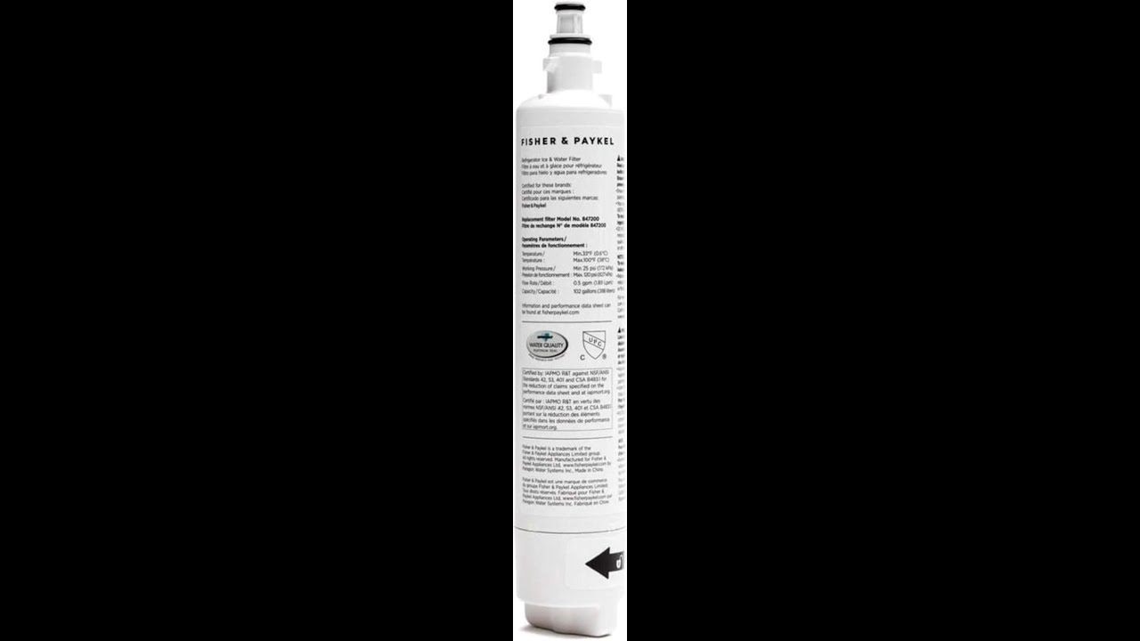 Fisher & Paykel filter: Clean, clear water. Review - Pros & Cons - Fisher & Paykel 847200