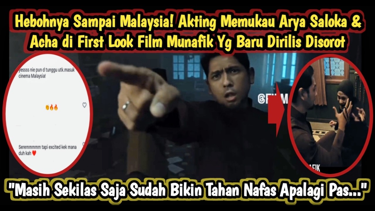 HEBOHNYA Sampai Malaysia! Akting Memukau Arya Saloka & Acha di First Look Film Munafik Yg Baru Rilis