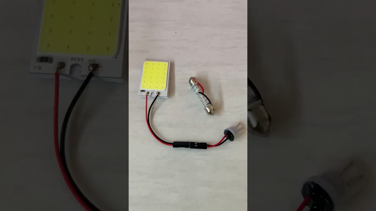 Test Kecerahan Lampu Plafon/Kabin Interior Mobil 24 Mata LED COB 12V