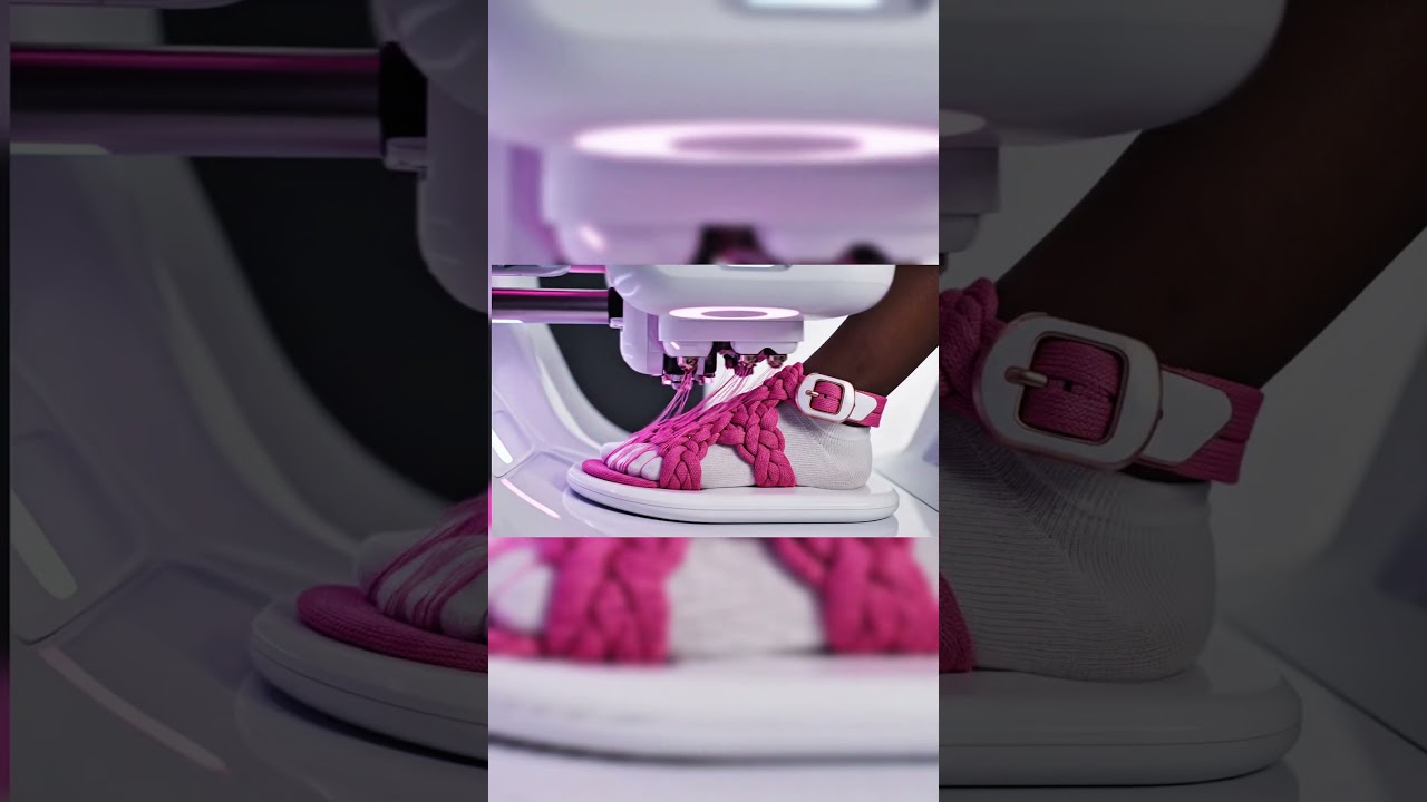 This Machine Prints Sandals on Your Feet! 😱 4K Satisfying Technology