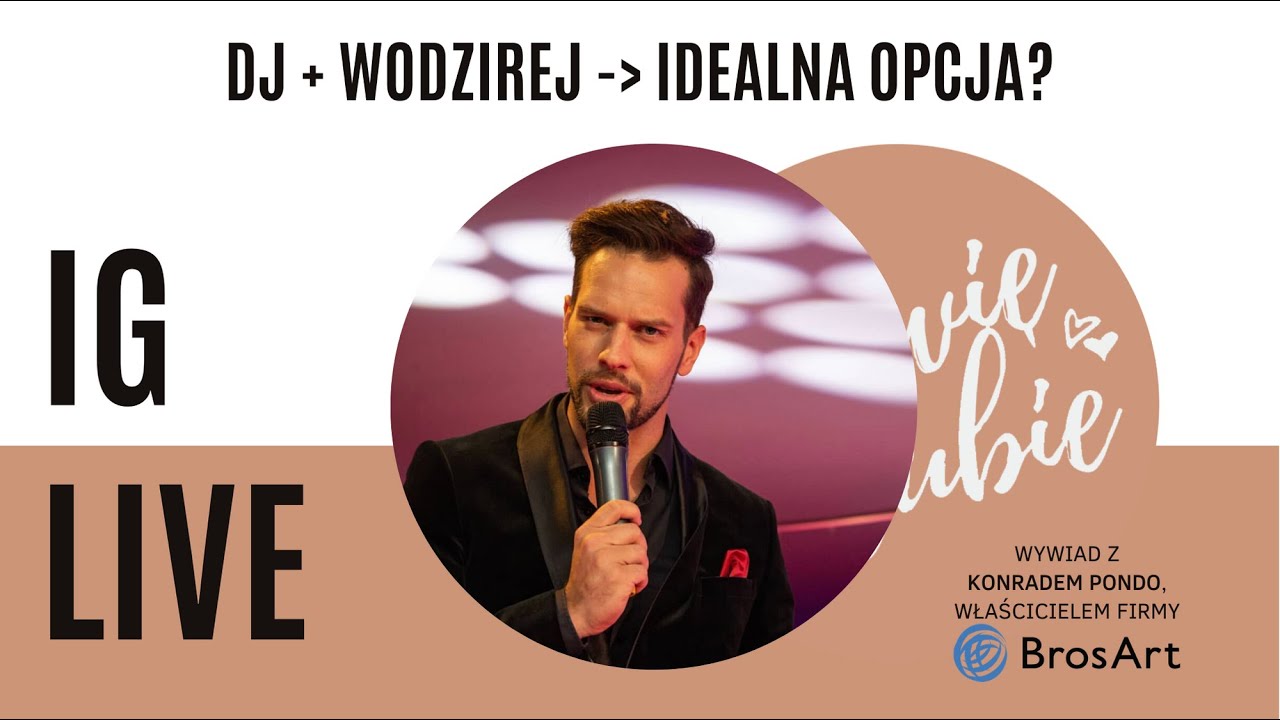 DJ z wodzirejem - Konrad Pondo | IG Live | M&oacute;wię o ślubie